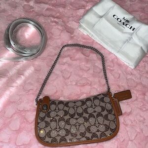 coach crystal swinger bag